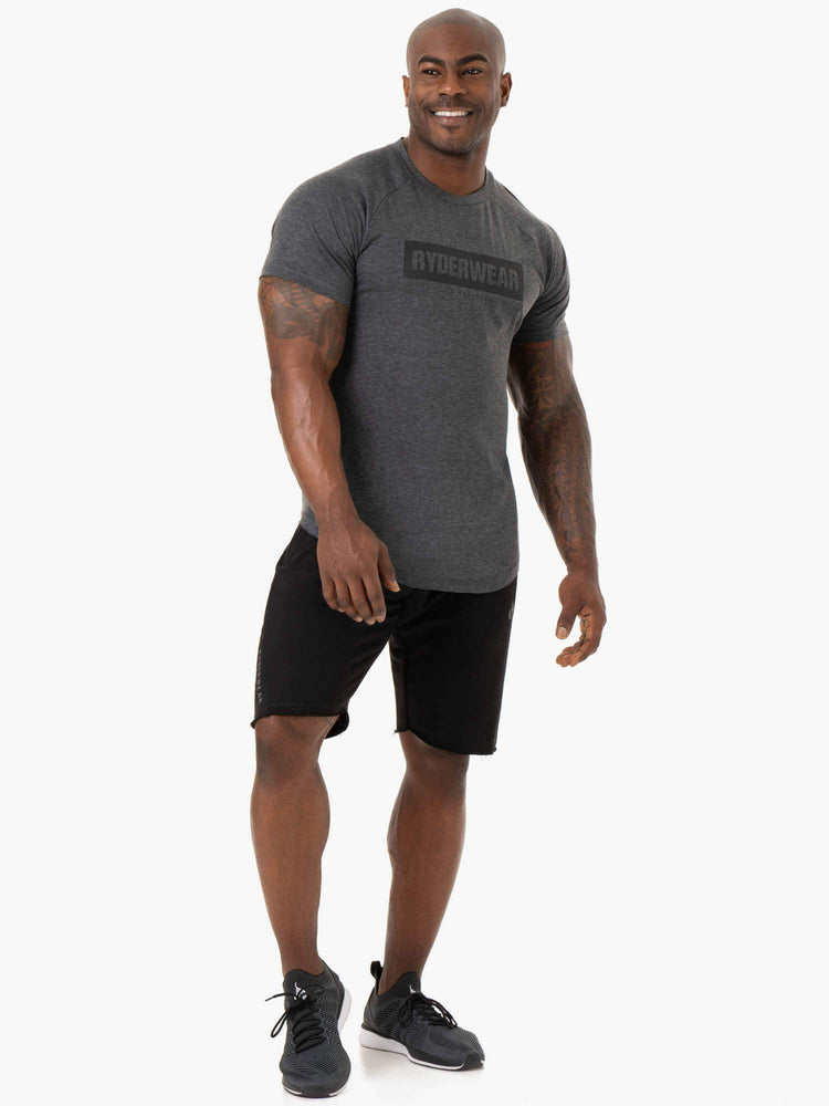 Camiseta Ryderwear Iron Hombre Grises | AXUIB7960