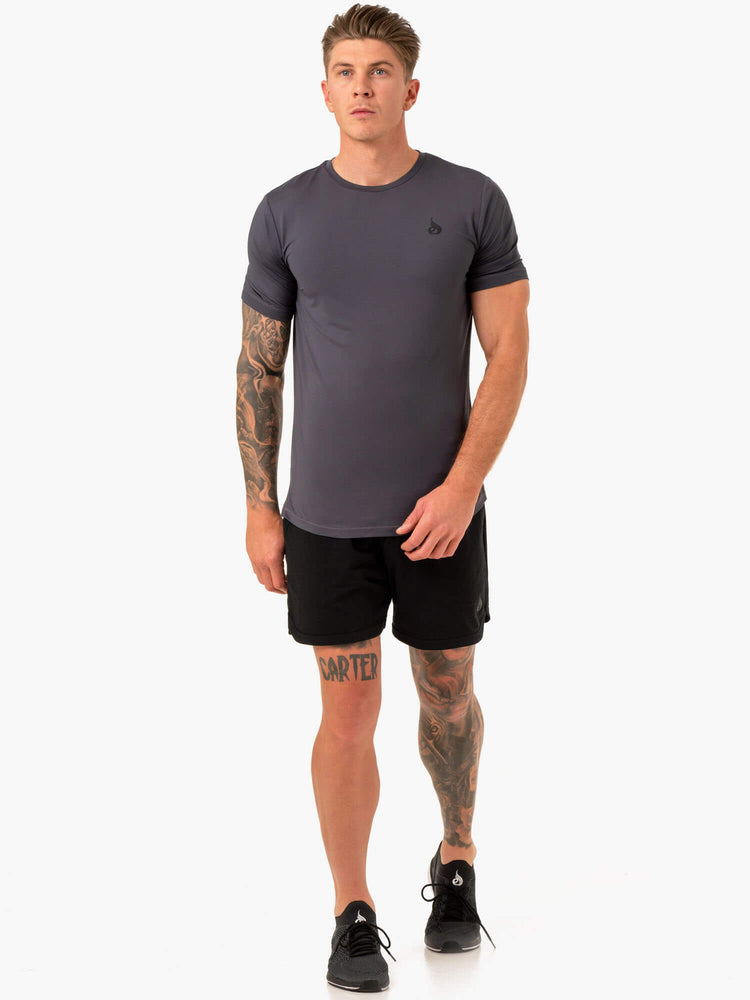 Camiseta Ryderwear Optimal Mesh Hombre Grises | UHNWY6207