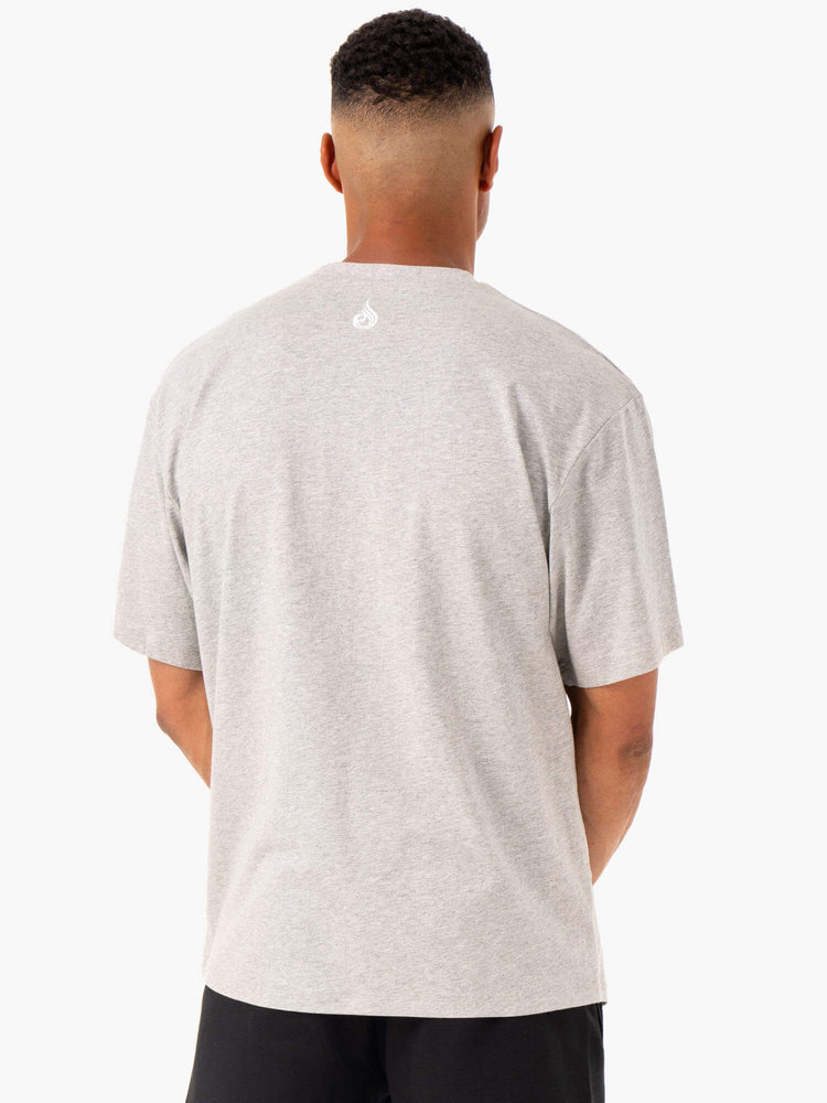 Camiseta Ryderwear Recharge Hombre Grises | HUTIC6183