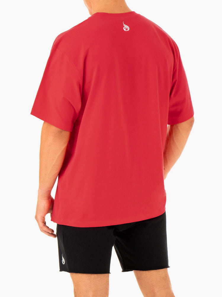 Camiseta Ryderwear Recharge Hombre Rojos | DPLSJ6134