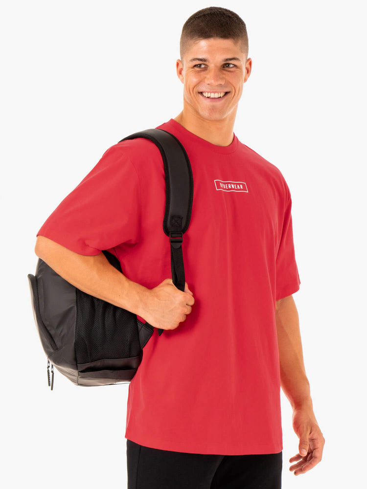 Camiseta Ryderwear Recharge Hombre Rojos | DPLSJ6134