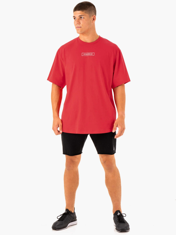 Camiseta Ryderwear Recharge Hombre Rojos | DPLSJ6134