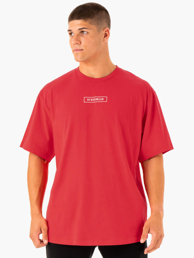 Camiseta Ryderwear Recharge Hombre Rojos | DPLSJ6134