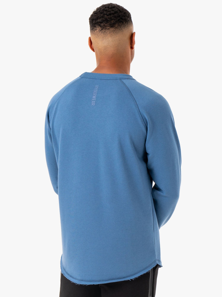 Camiseta Ryderwear Restore Crew Neck Hombre Azules | PDCUN0632