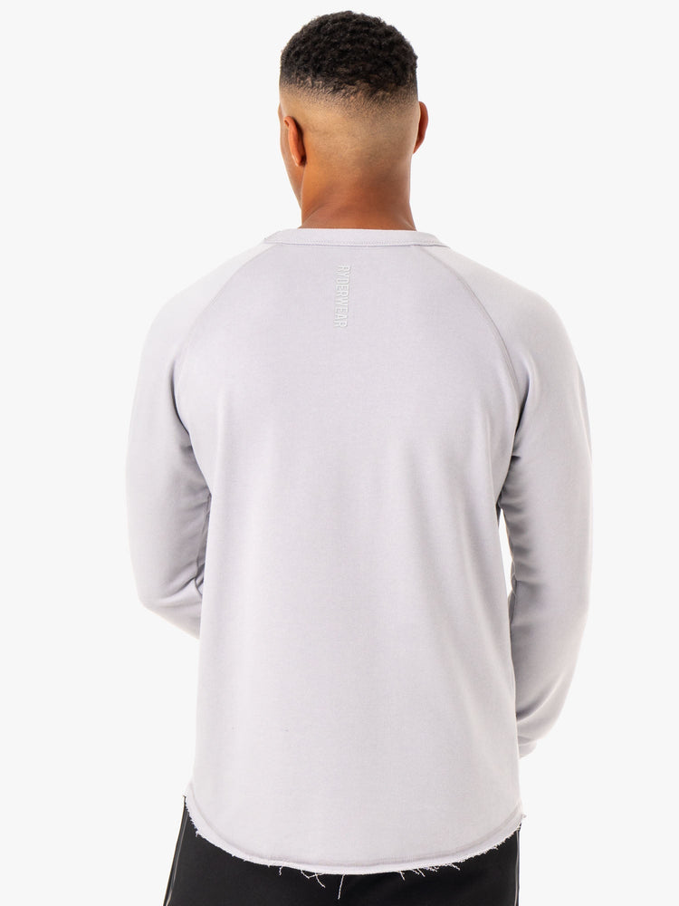 Camiseta Ryderwear Restore Crew Neck Hombre Grises | QUYJL3706