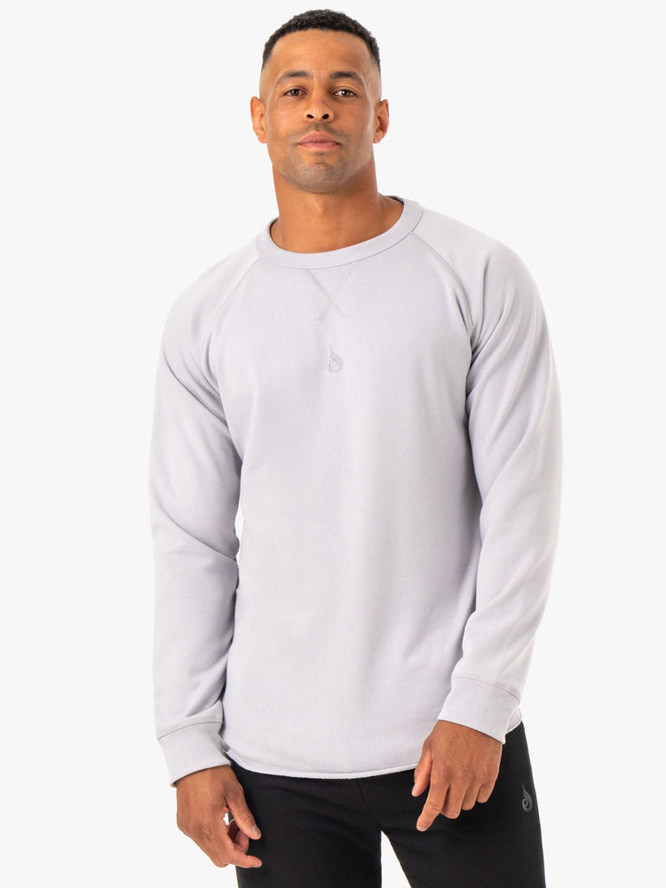 Camiseta Ryderwear Restore Crew Neck Hombre Grises | QUYJL3706