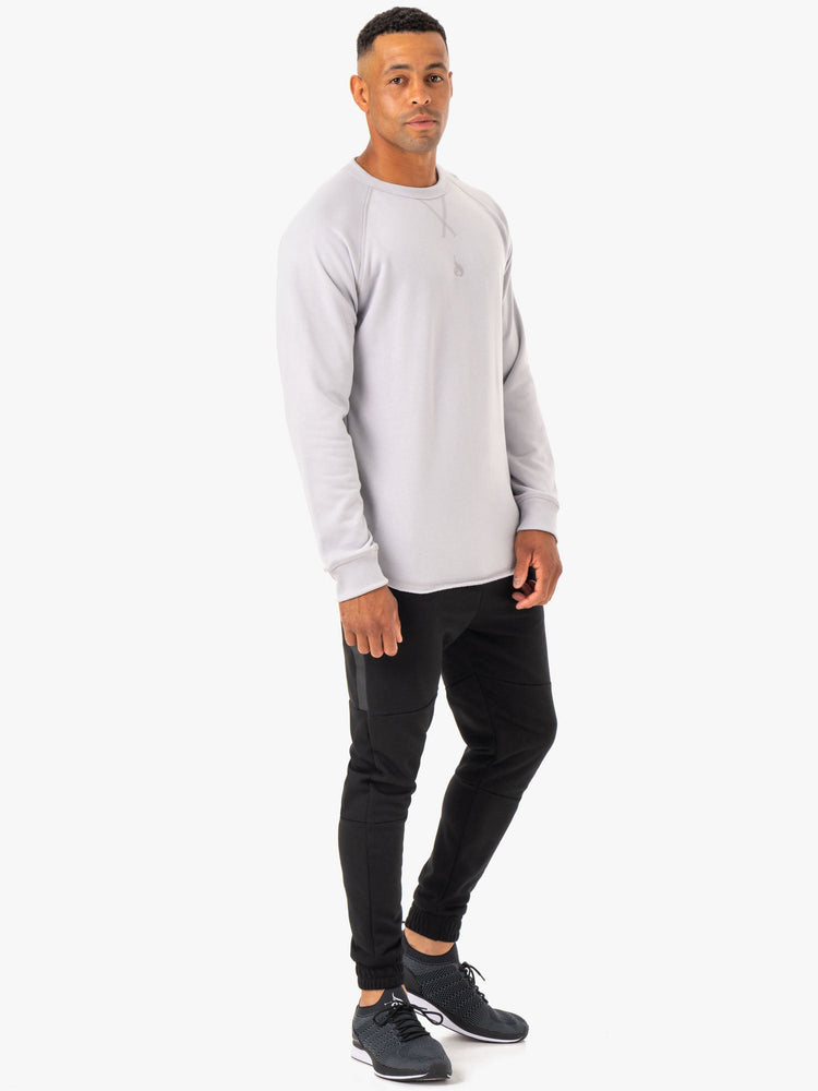 Camiseta Ryderwear Restore Crew Neck Hombre Grises | QUYJL3706