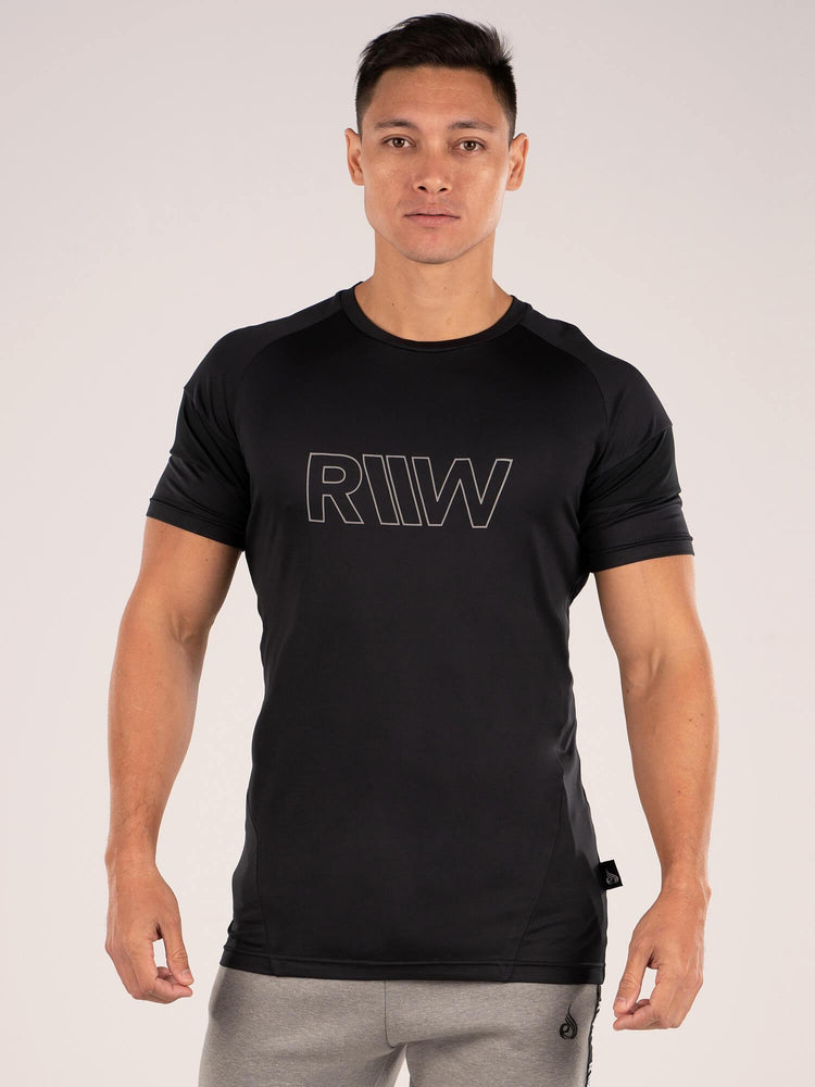 Camiseta Ryderwear Shield Hombre Negros | YPSEZ0541