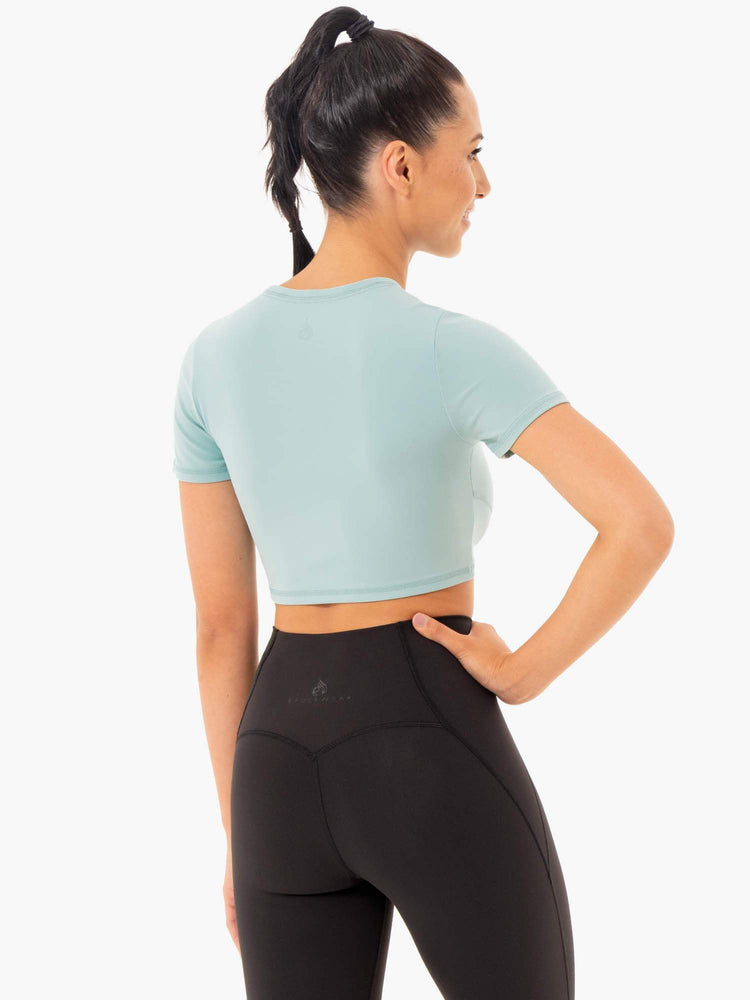 Camiseta Ryderwear Sola Fitted Mujer Azules | ONDLX0312