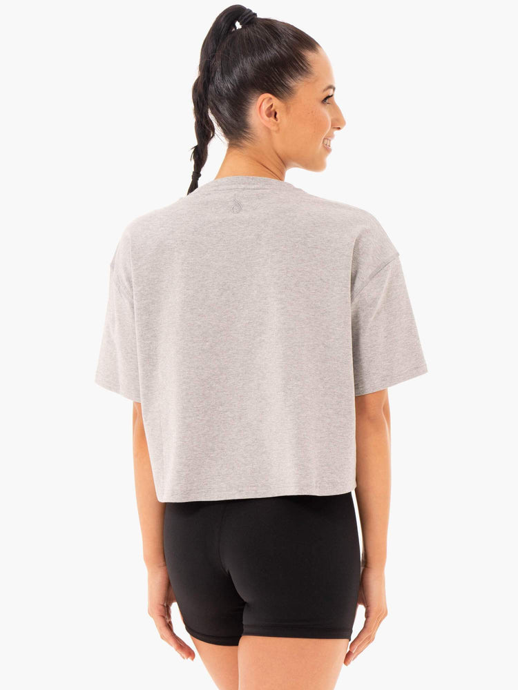 Camiseta Ryderwear Studio Mujer Grises | QVGIY4768