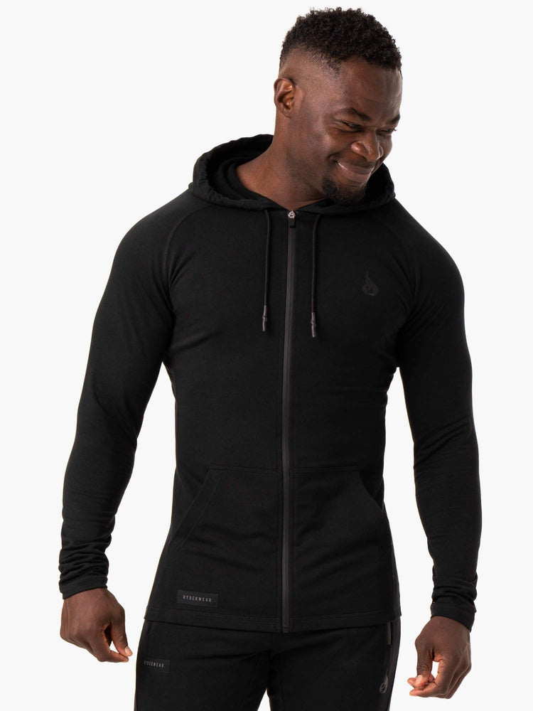 Chaquetas Ryderwear Endurance Zip Up Hombre Negros | AWPEH9358