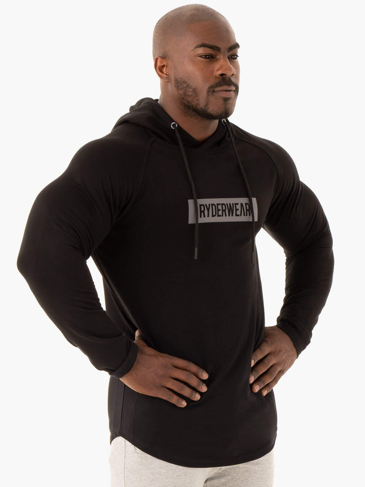 Jerséis Ryderwear Base Pullover Hombre Negros | HELYI2518