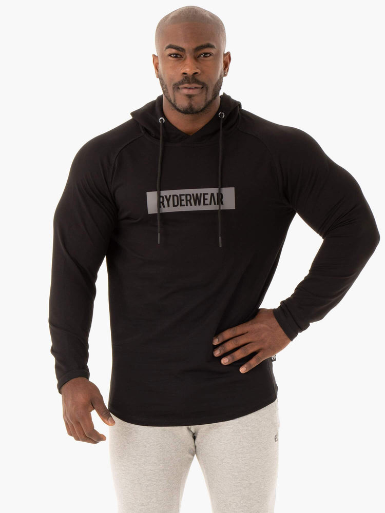 Jerséis Ryderwear Base Pullover Hombre Negros | HELYI2518