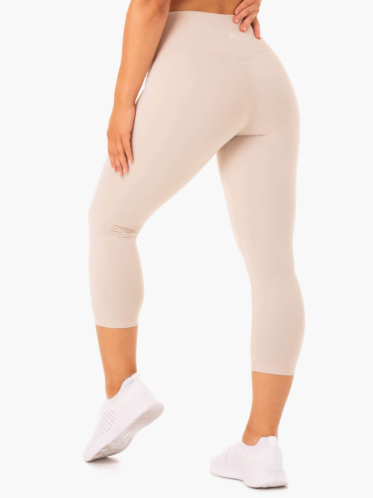 Leggins Ryderwear Base 7/8 High Waisted Mujer Marrom Claro | NQDPE6398