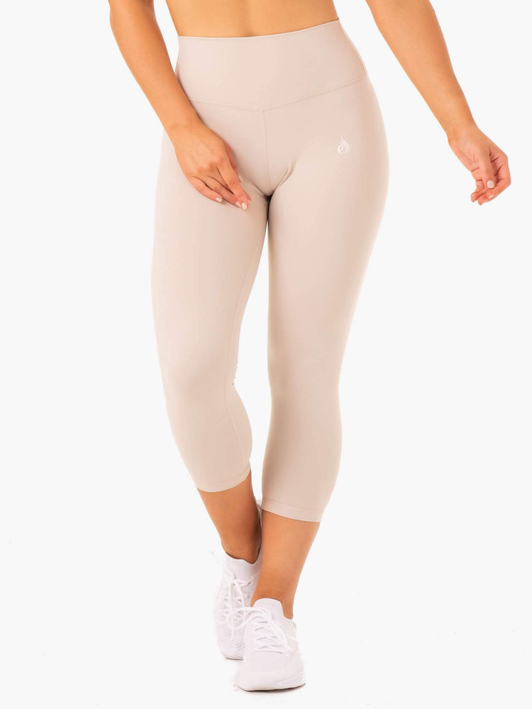 Leggins Ryderwear Base 7/8 High Waisted Mujer Marrom Claro | NQDPE6398