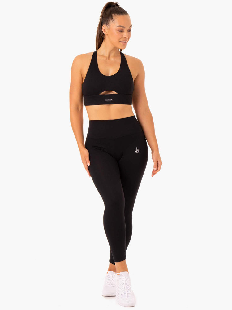 Leggins Ryderwear Base Full Length High Waisted Mujer Negros | ATZUJ0295