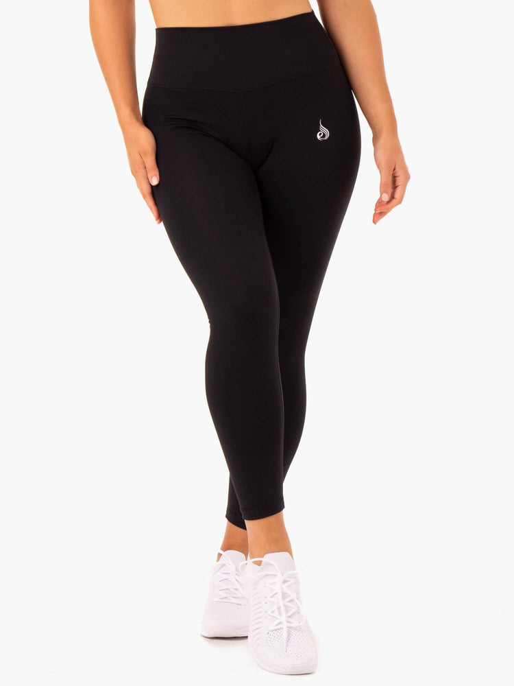 Leggins Ryderwear Base Full Length High Waisted Mujer Negros | ATZUJ0295