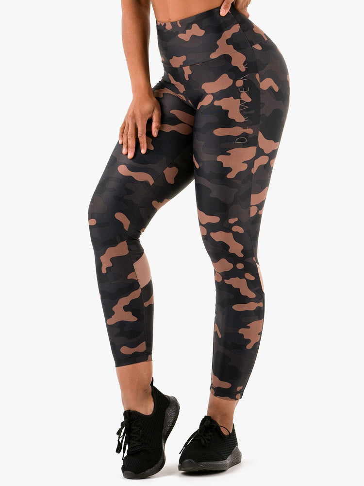 Leggins Ryderwear Camo Scrunch Bum Mujer Negros | WNHPS6342