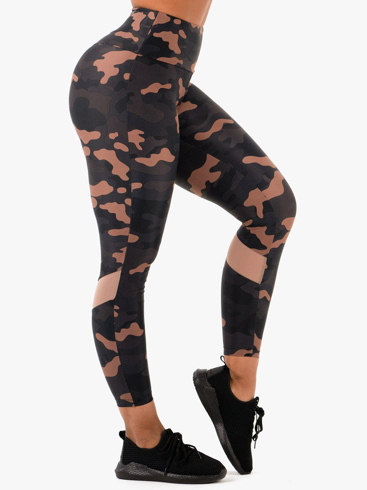 Leggins Ryderwear Camo Scrunch Bum Mujer Negros | WNHPS6342