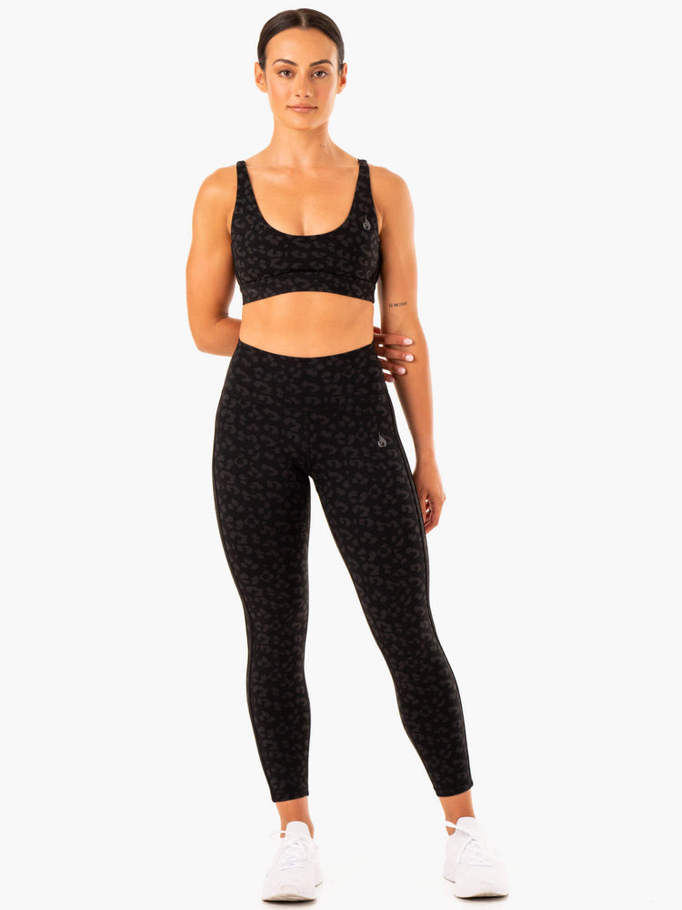 Leggins Ryderwear Evolution High Waisted Scrunch Mujer Negros | JKMIE7965