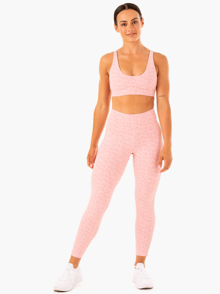 Leggins Ryderwear Evolution High Waisted Scrunch Mujer Rosas | OTWBK4873
