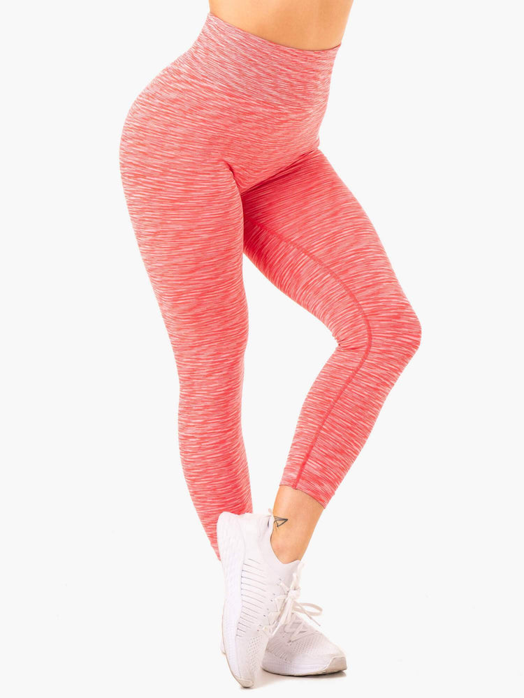 Leggins Ryderwear Evolve Seamless High Waisted Mujer Coral | TUHQK3075
