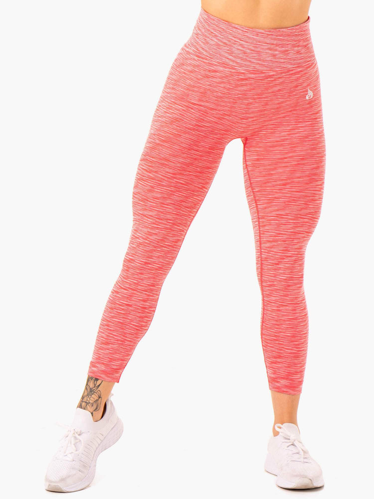 Leggins Ryderwear Evolve Seamless High Waisted Mujer Coral | TUHQK3075