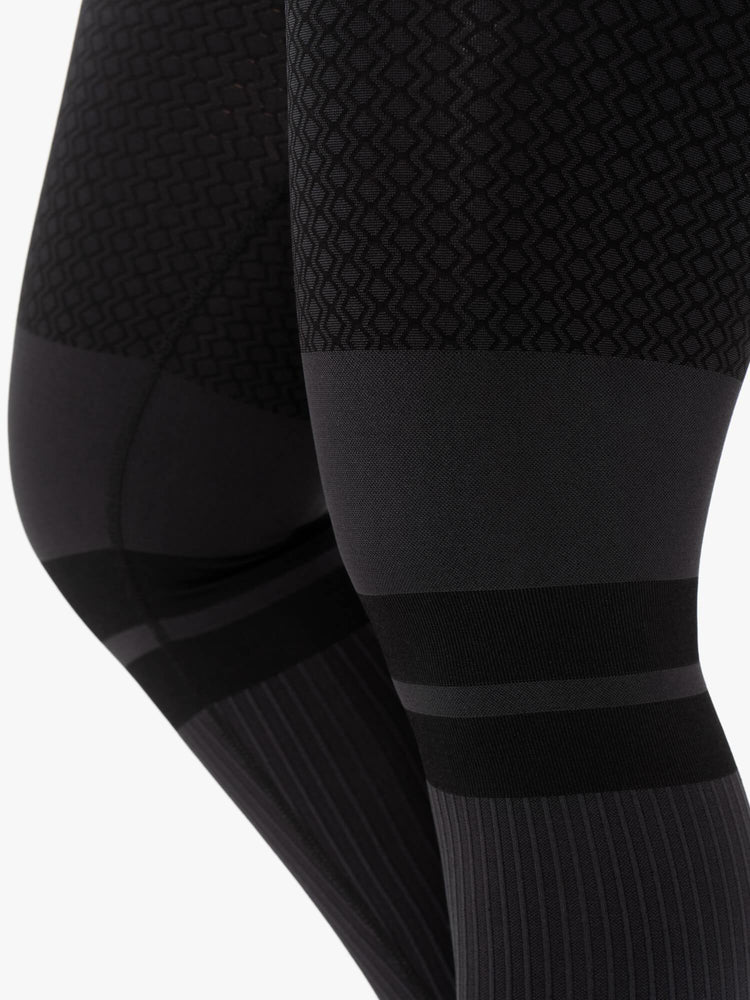 Leggins Ryderwear Freestyle Seamless High Waisted Mujer Negros | PZREF0491