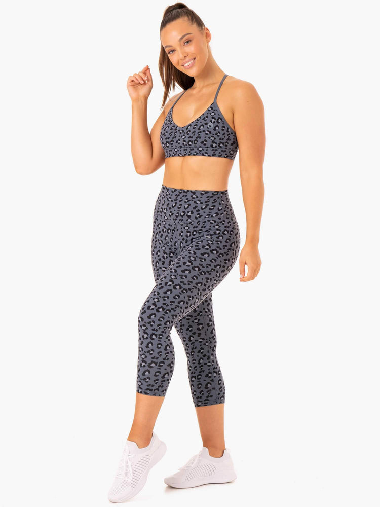 Leggins Ryderwear Híbrido 7/8 Mujer Leopardo | HMPGI0285