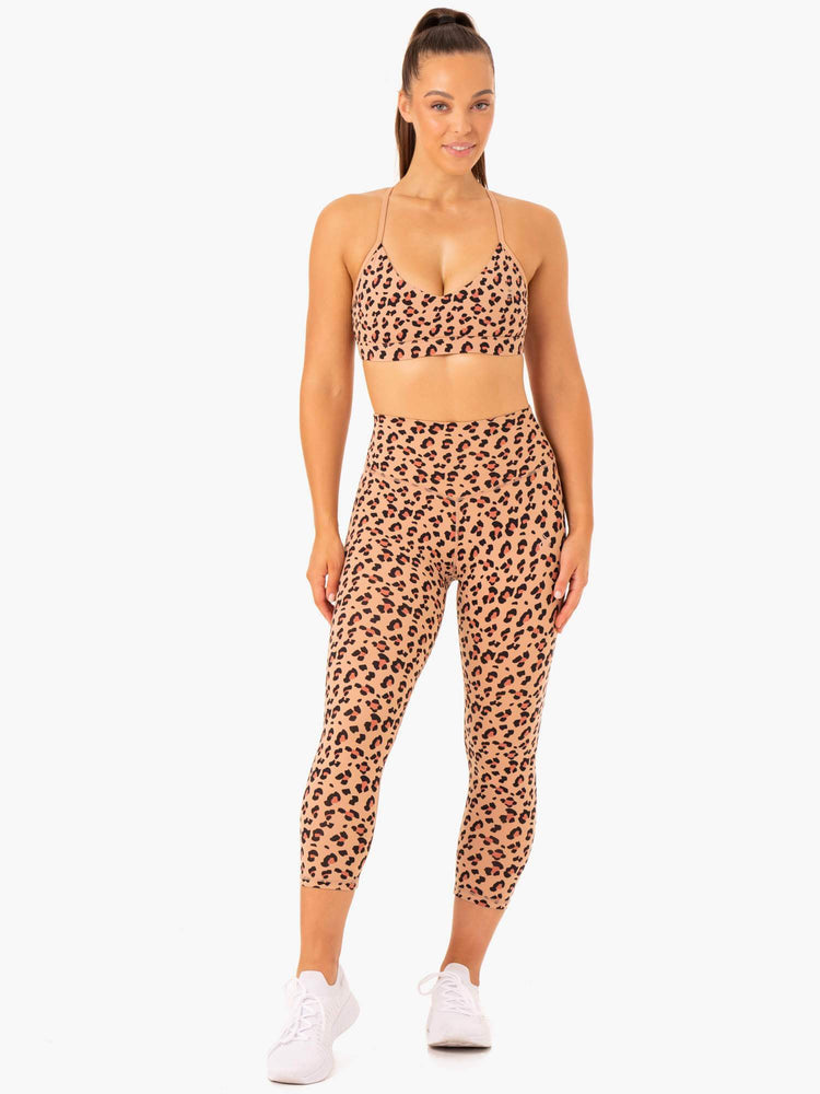 Leggins Ryderwear Híbrido 7/8 Mujer Marrom | ZSIJY5428