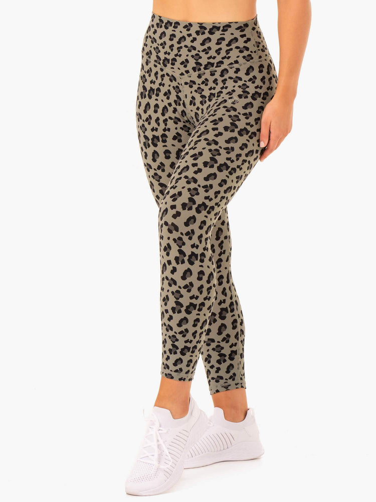 Leggins Ryderwear Híbrido Full Length Mujer Kaki | CTIQF8901