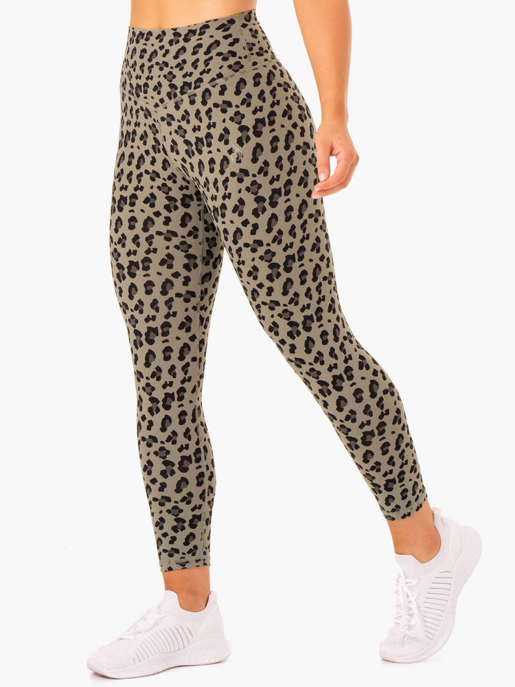 Leggins Ryderwear Híbrido Full Length Mujer Kaki | CTIQF8901