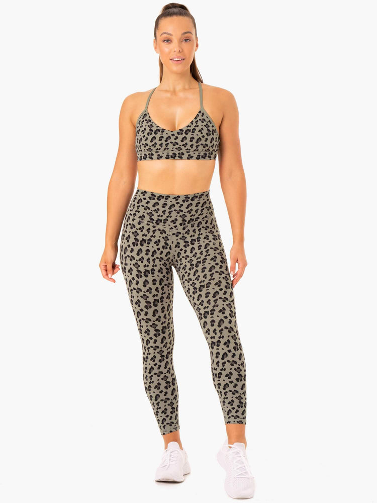 Leggins Ryderwear Híbrido Full Length Mujer Kaki | CTIQF8901