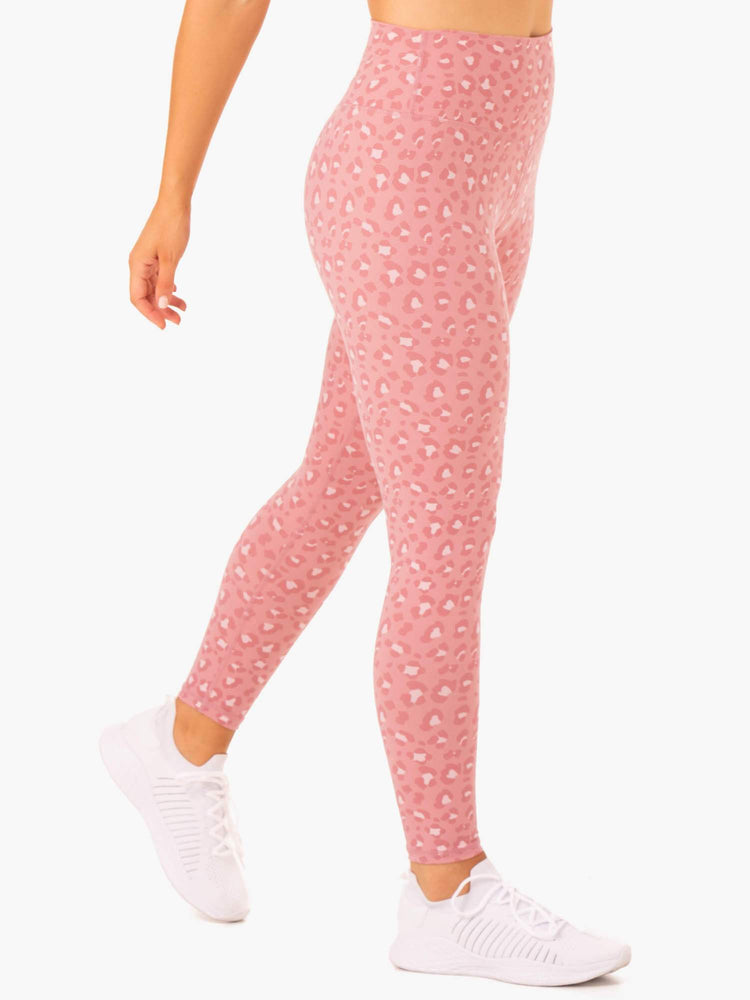 Leggins Ryderwear Híbrido Full Length Mujer Rosas | JCBPF3294