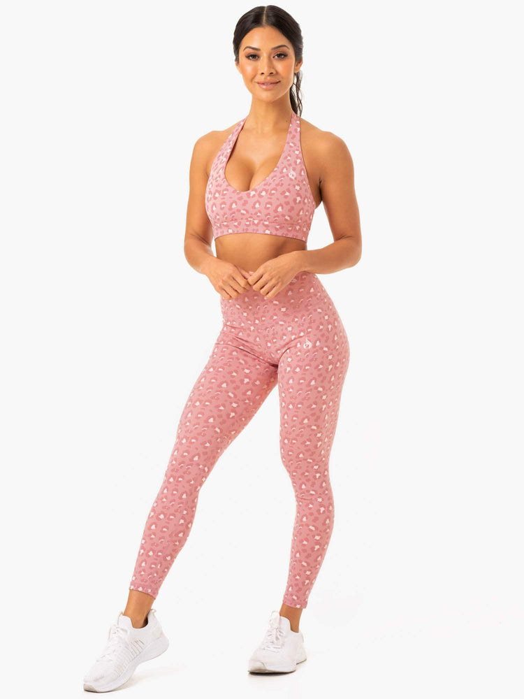 Leggins Ryderwear Híbrido Full Length Mujer Rosas | JCBPF3294