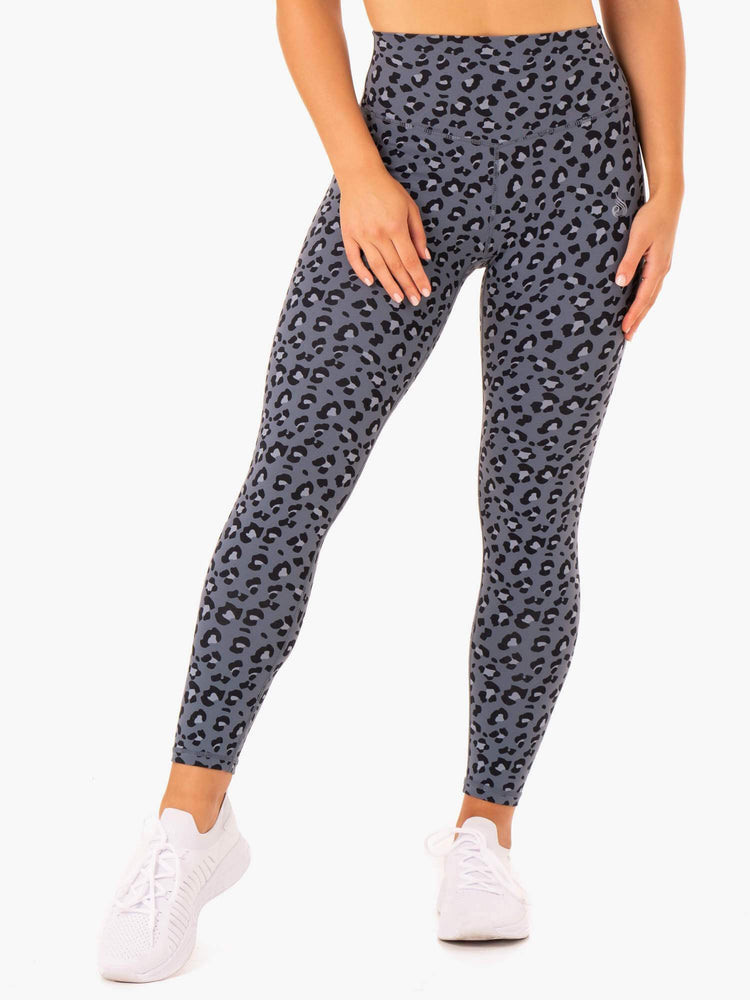 Leggins Ryderwear Híbrido Full Length Mujer Leopardo | PVUGI5631
