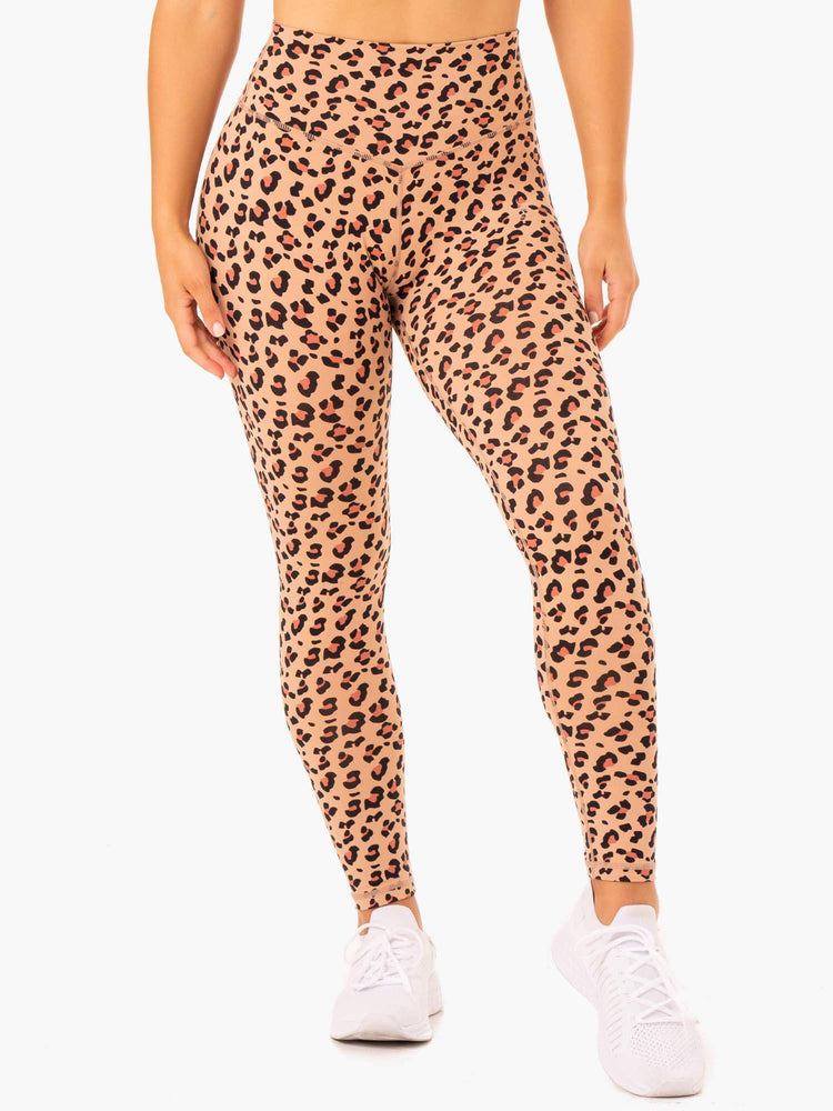 Leggins Ryderwear Híbrido Full Length Mujer Marrom | VDNGL5893