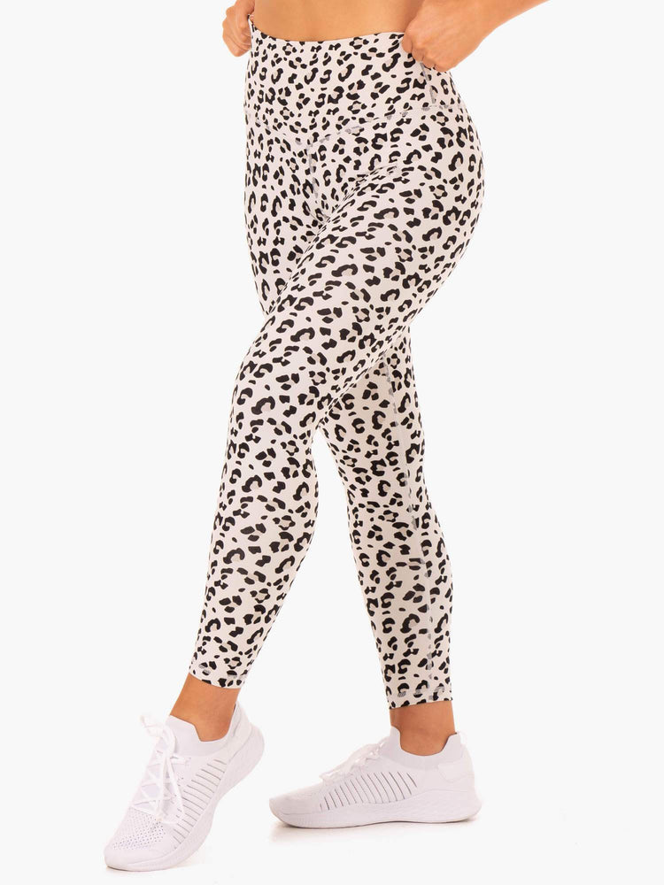 Leggins Ryderwear Híbrido Full Length Mujer Leopardo | WIQEO7962
