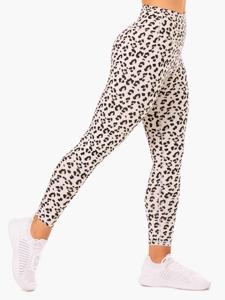 Leggins Ryderwear Híbrido Full Length Mujer Leopardo | WIQEO7962