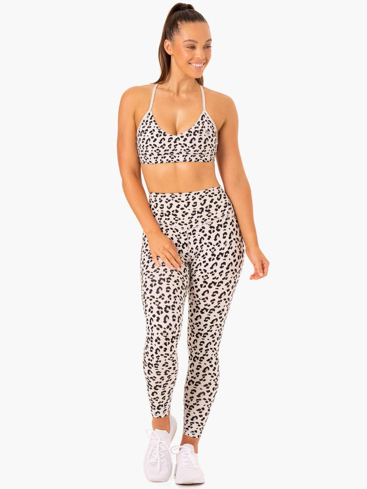 Leggins Ryderwear Híbrido Full Length Mujer Leopardo | WIQEO7962