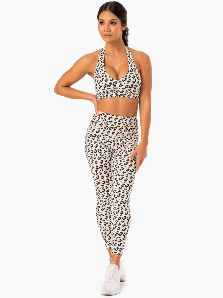 Leggins Ryderwear Híbrido Full Length Mujer Leopardo | WIQEO7962
