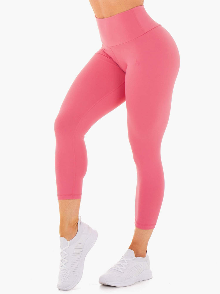 Leggins Ryderwear Motion High Waisted 7/8 Scrunch Bum Mujer Rosas | BOHMK9013