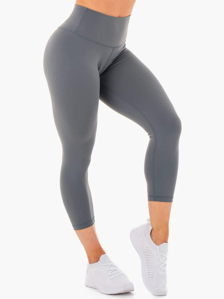 Leggins Ryderwear Motion High Waisted 7/8 Mujer Grises | HRWJB4681