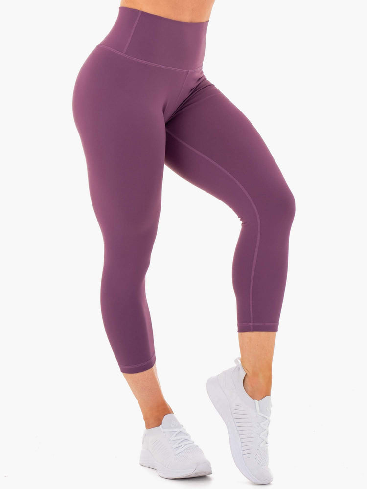 Leggins Ryderwear Motion High Waisted 7/8 Mujer Morados | TOJNP1324