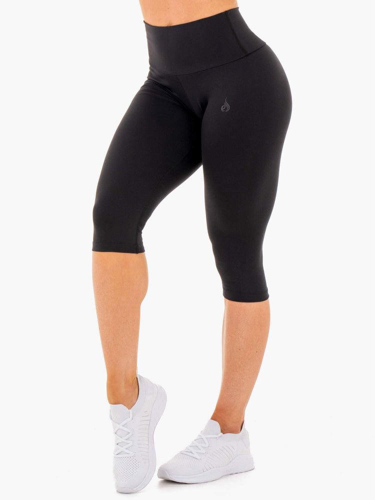 Leggins Ryderwear Motion High Waisted Capri Mujer Negros | EJHVA6903