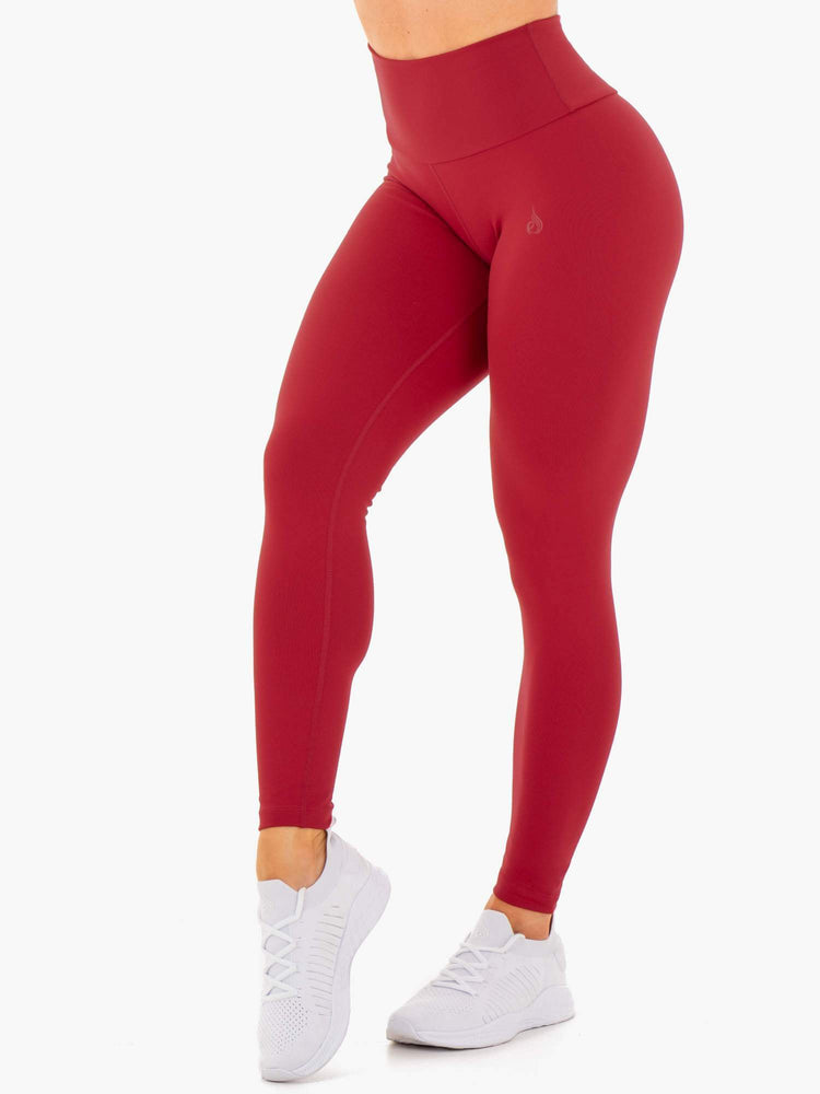 Leggins Ryderwear Motion High Waisted Mujer Rojos | TIKED9785