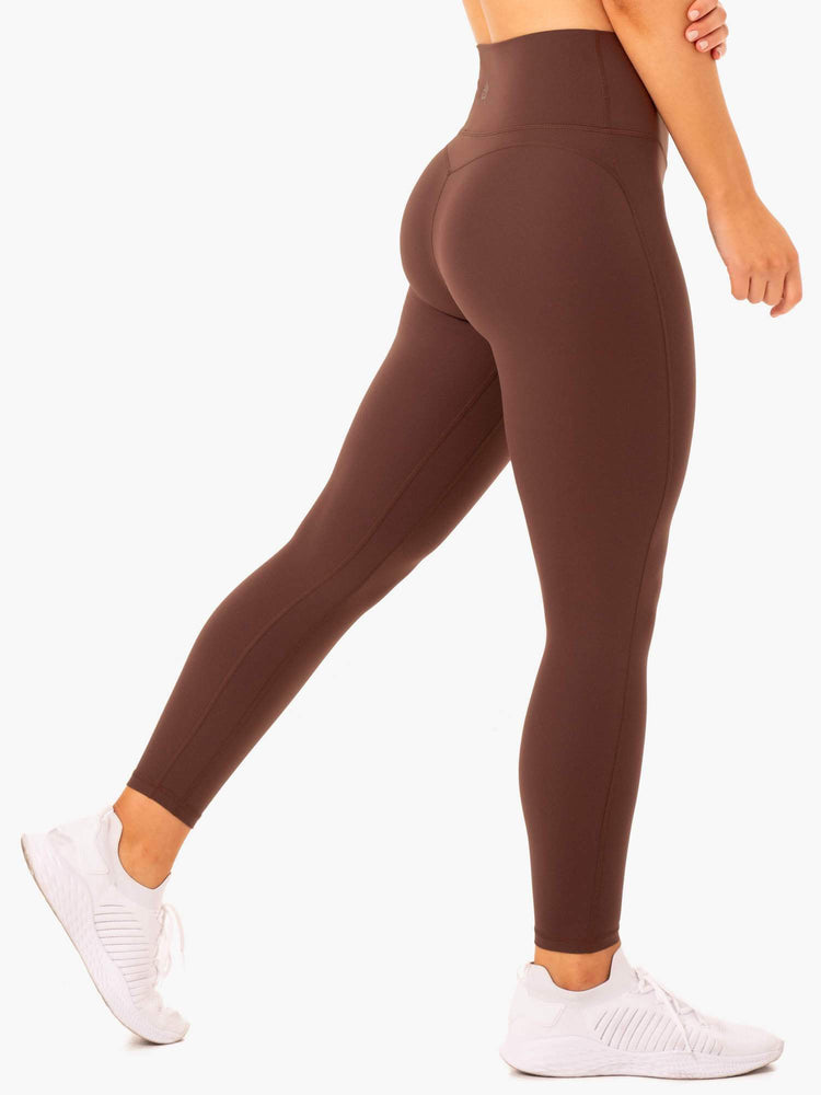 Leggins Ryderwear Nkd Align Mujer Chocolate | EHBAL4962