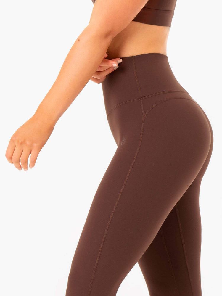 Leggins Ryderwear Nkd Align Mujer Chocolate | EHBAL4962