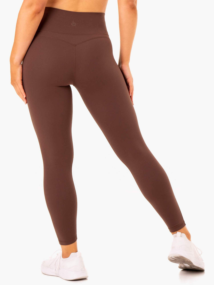 Leggins Ryderwear Nkd Align Mujer Chocolate | EHBAL4962