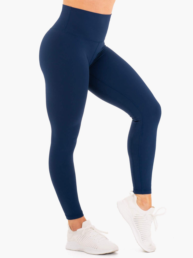 Leggins Ryderwear Nkd High Waisted Mujer Azul Marino | KOWPU5869